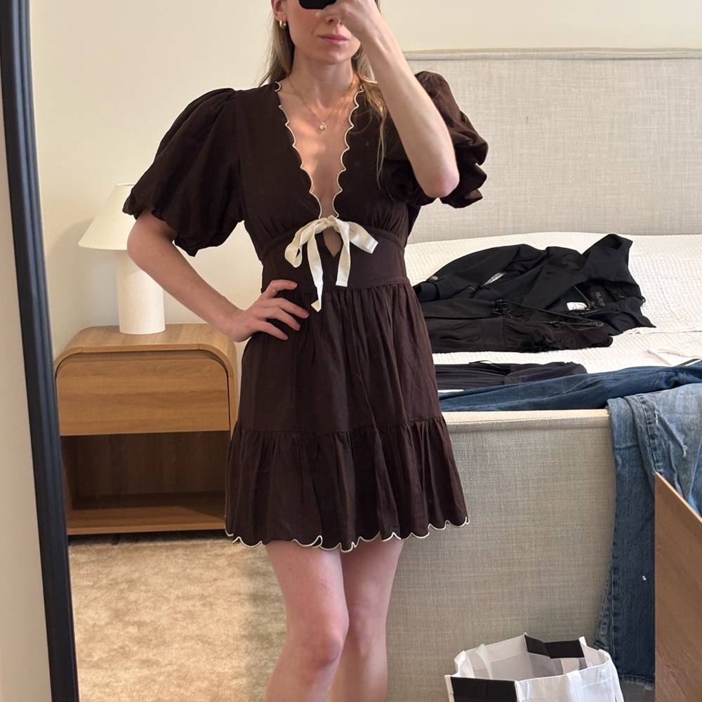 New with tags House of Harlow 1960 Vintage Linen Mini Dress